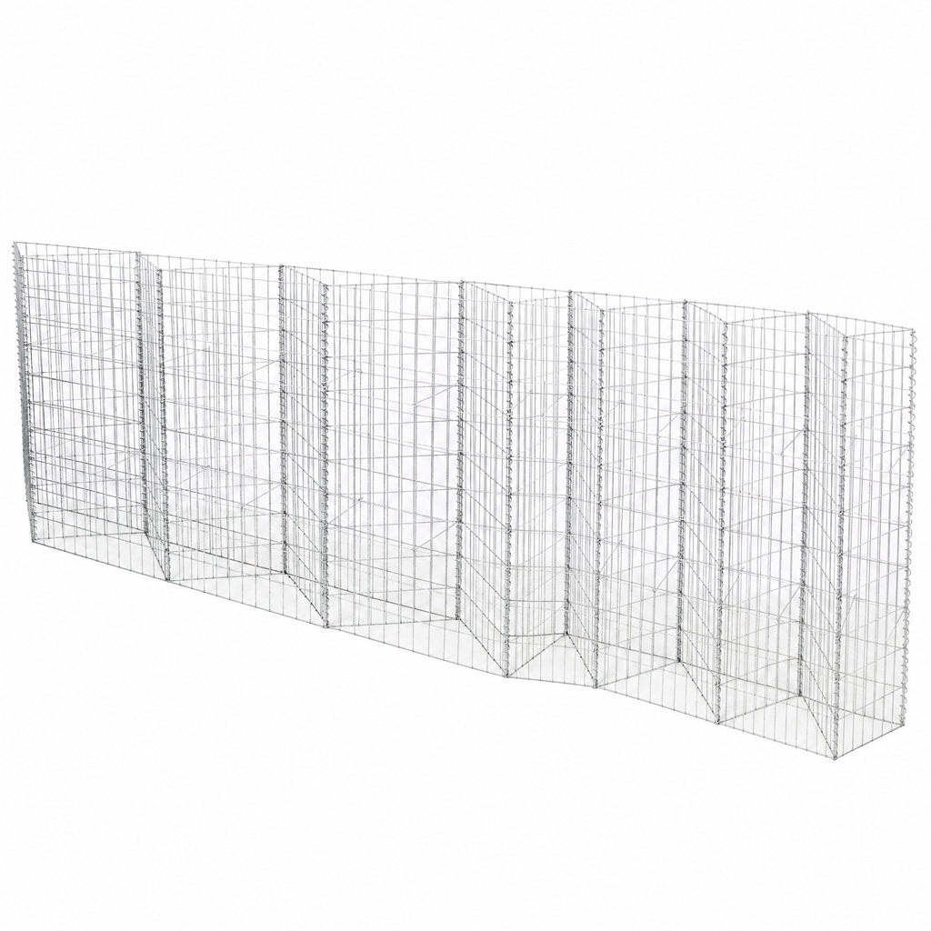 Galvanized Steel Tall Gabion Basket with Multiple Compartments