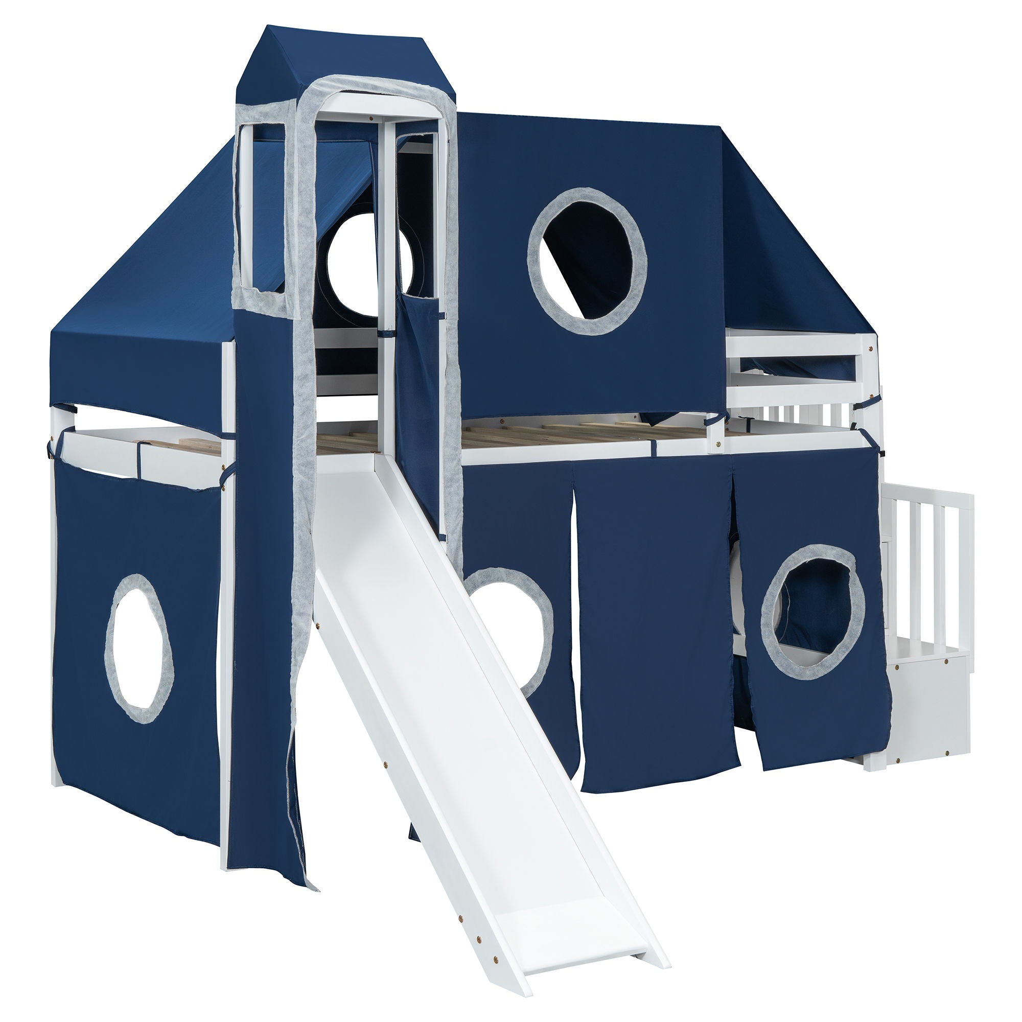 Loft Bed With Tent And Tower