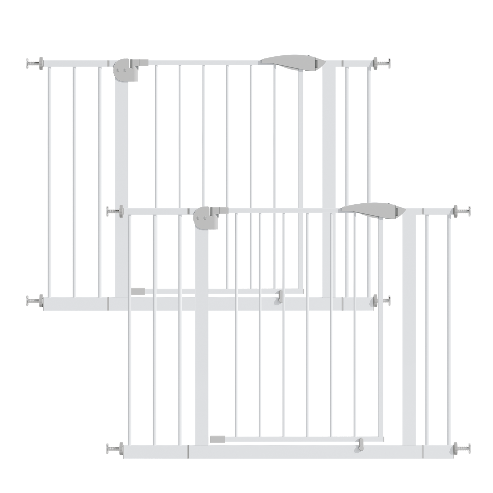 2 Pack 29.5-44.1" Wide Baby Gate for Stairs and Doorways