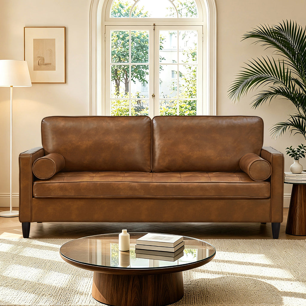 Classic Design Leather Couch