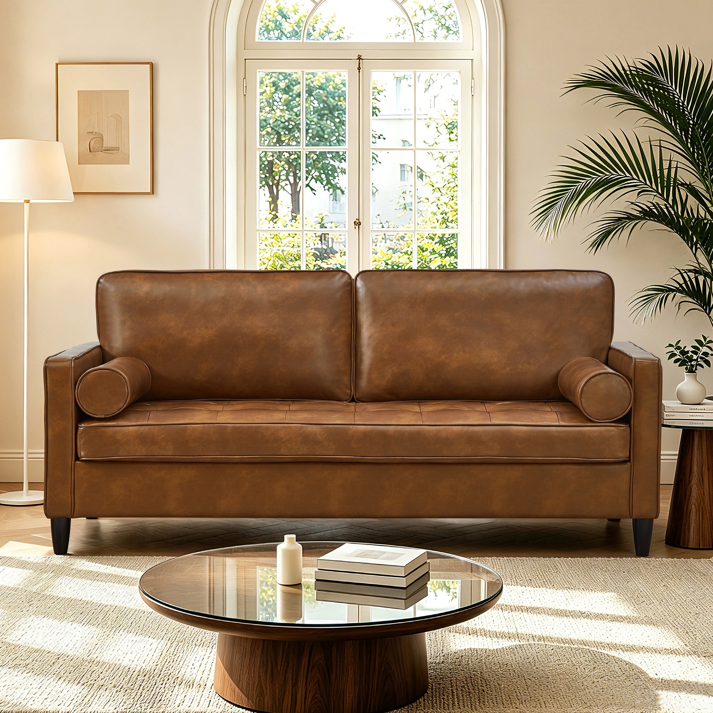 Classic Design Leather Couch