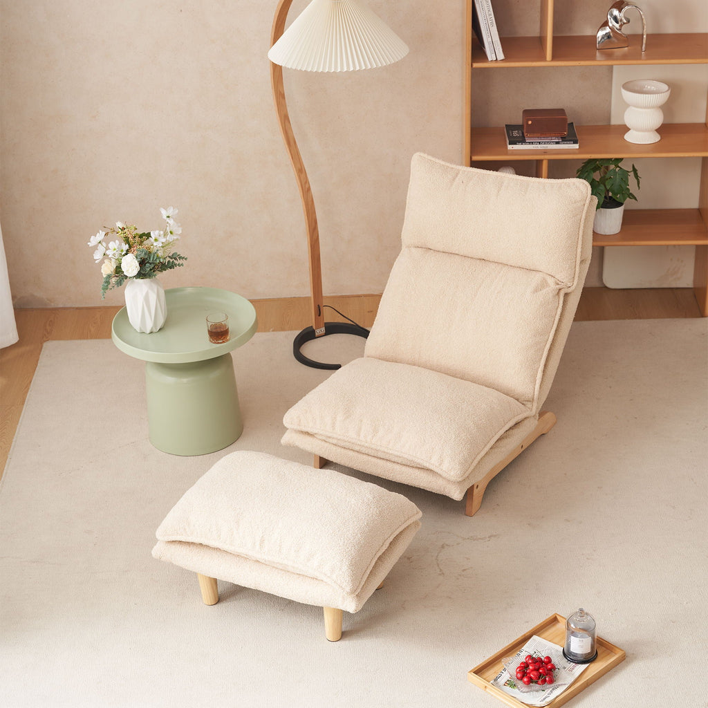 Single Lazy Sofa Chair Leisure Foldable Reclining Chair