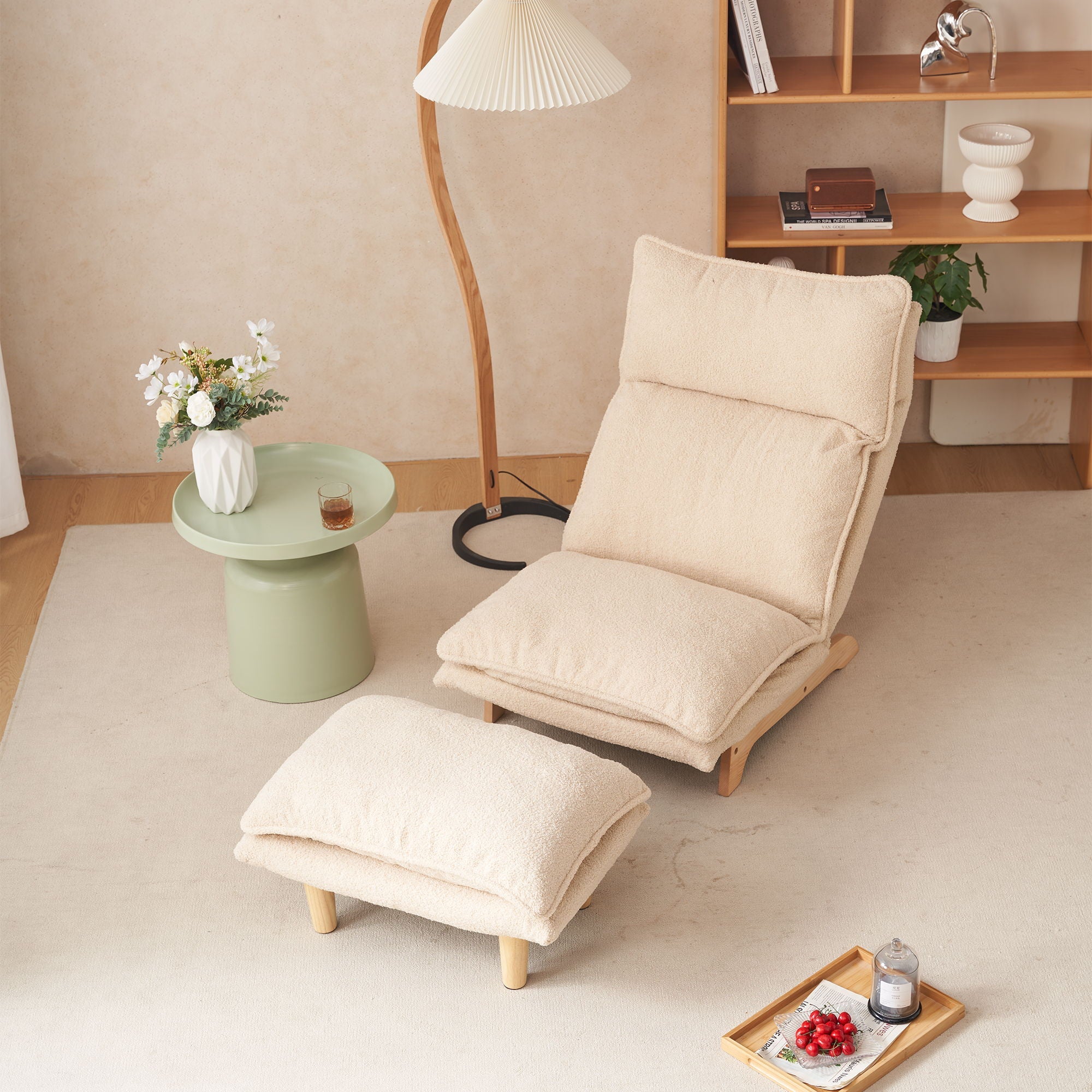 Single Lazy Sofa Chair Leisure Foldable Reclining Chair