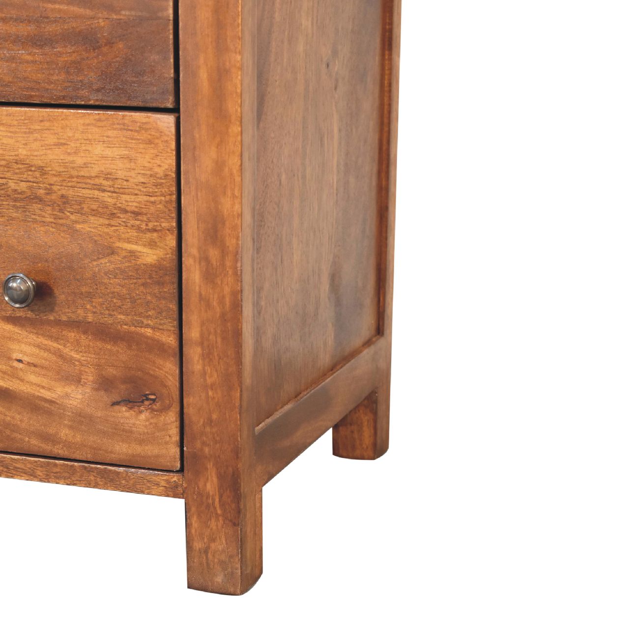 Solid Wood Aspen Chest, 3-Drawers, Chestnut