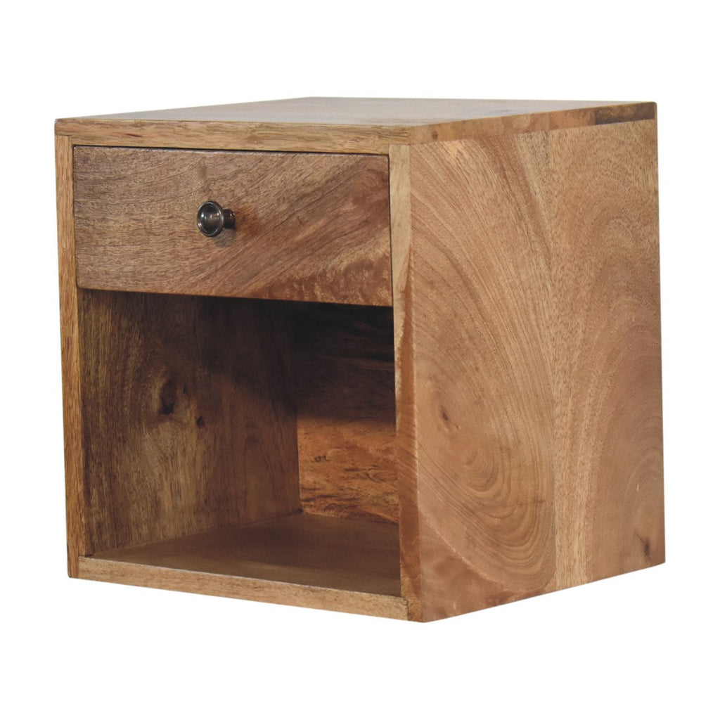Solid Wood Floating Mini Classic Bedside Table