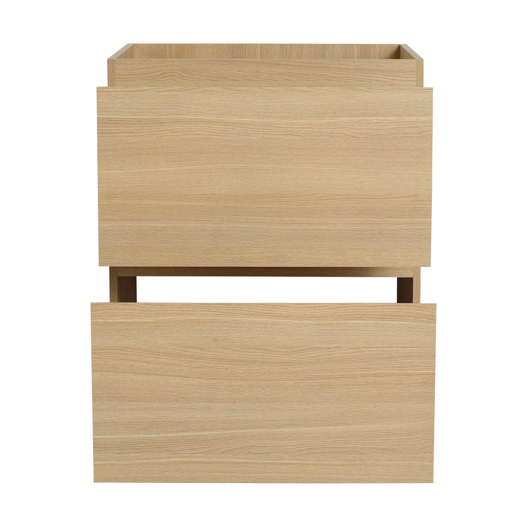 Modern Freestanding Bathroom Vanity Cabinet With Double Drawer