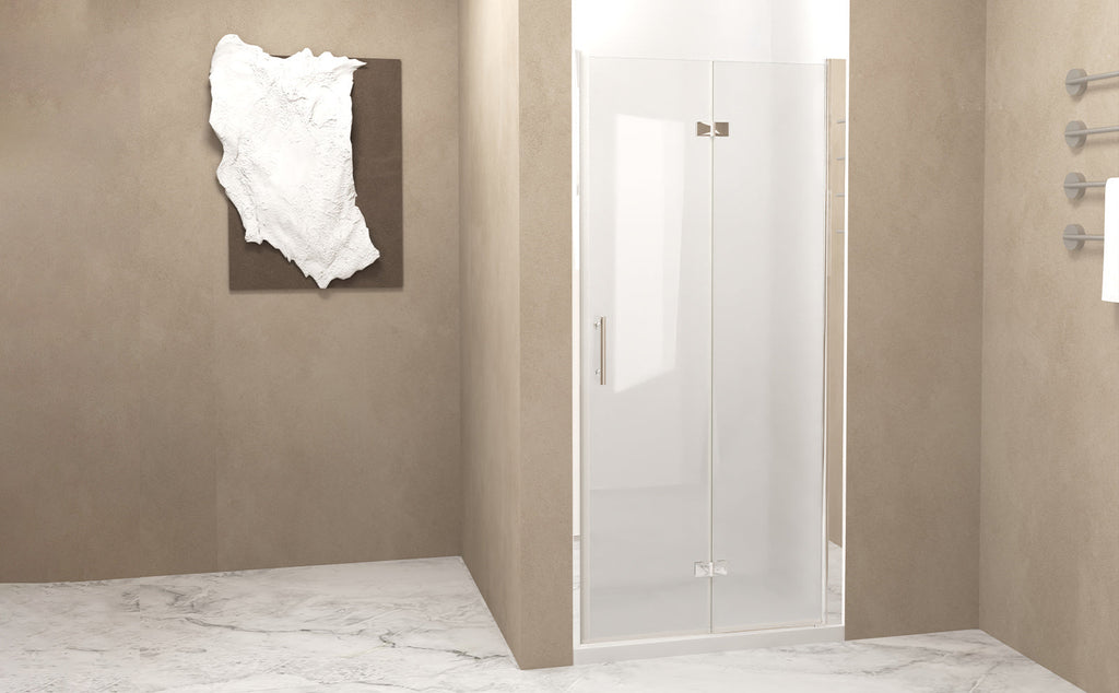 29-28" x 72" Bifold Shower Door, 1/4" (6mm) Tempered Glass
