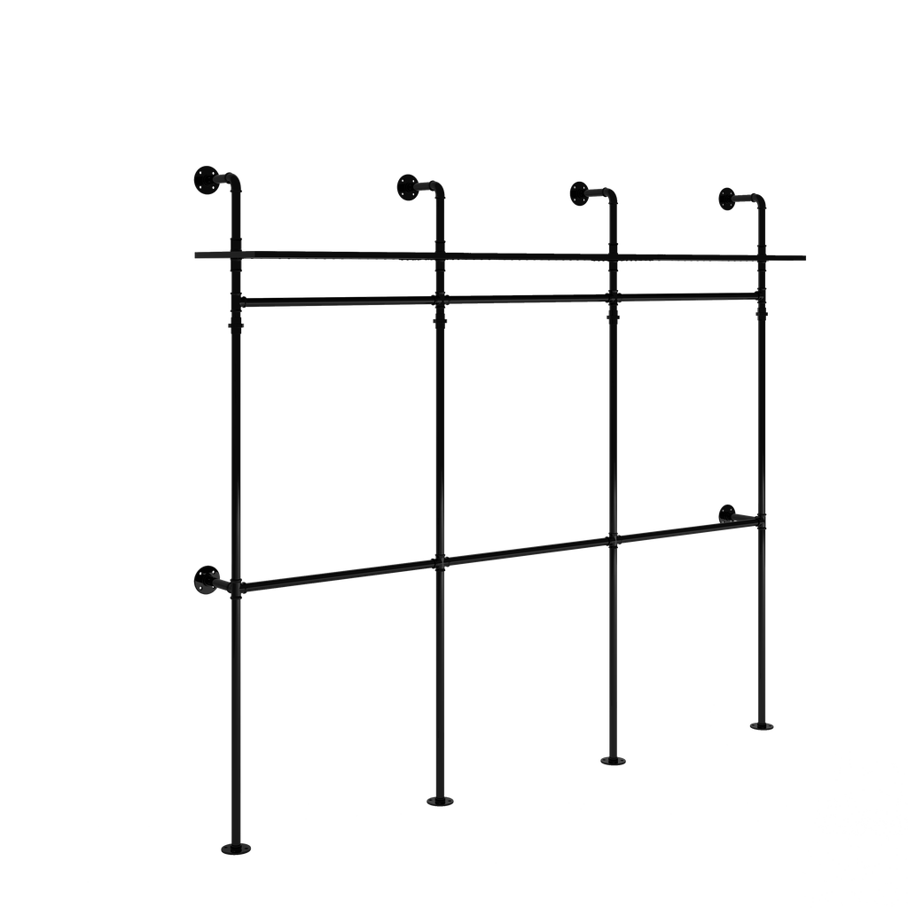 Industrial Pipe Clothing Rack