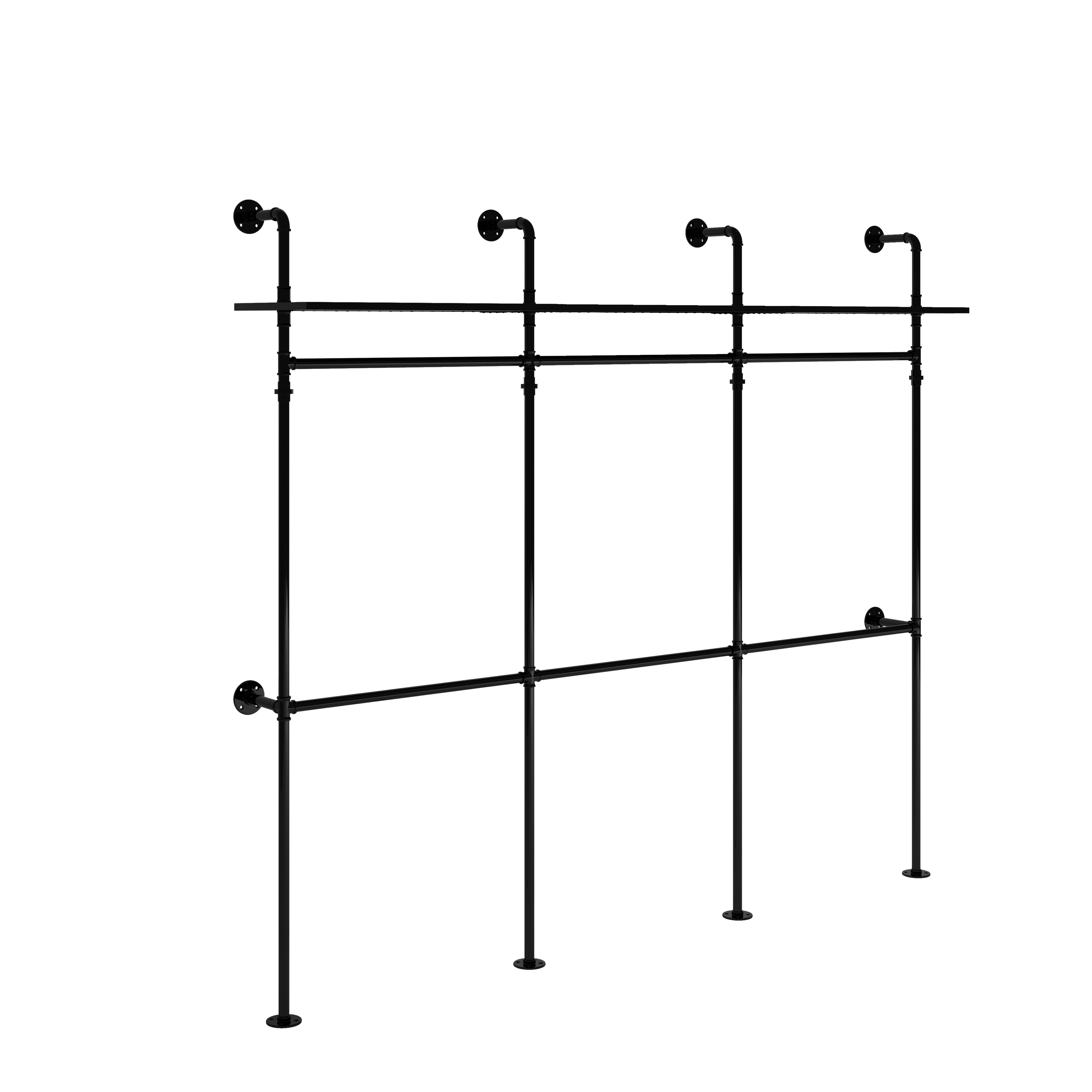 Industrial Pipe Clothing Rack