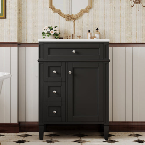 24'' Bathroom Vanity with Top Sink and Storage Cabinet