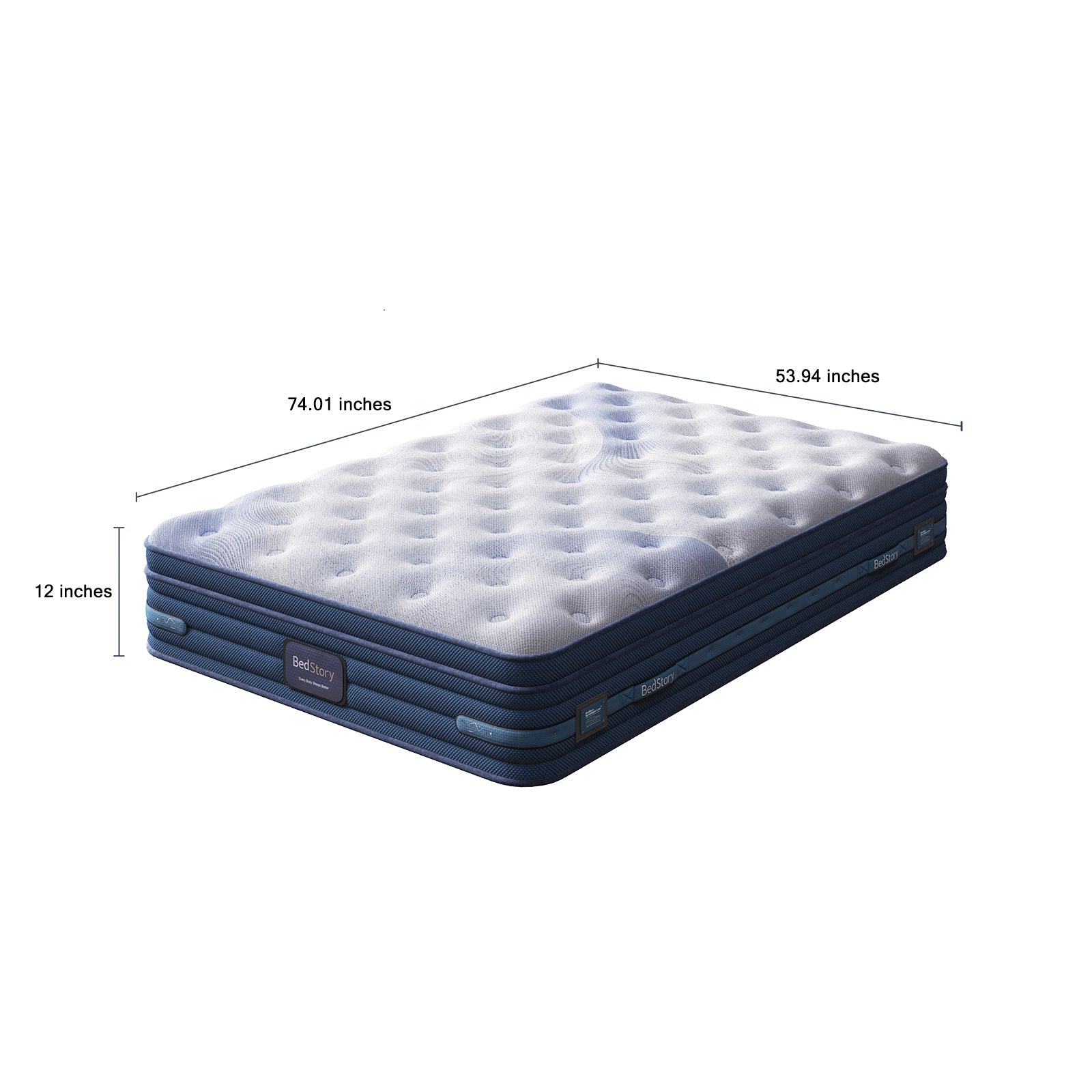 Bedstory Spine Align 12" Full Firm Pressure Relieving Cooling Hybrid Mattress