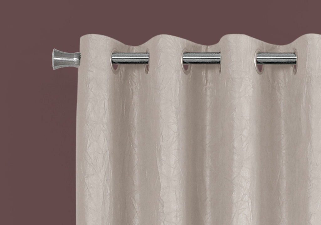 2 Pieces Set Room Darkening Curtain Panels with Grommet - Contemporary Style