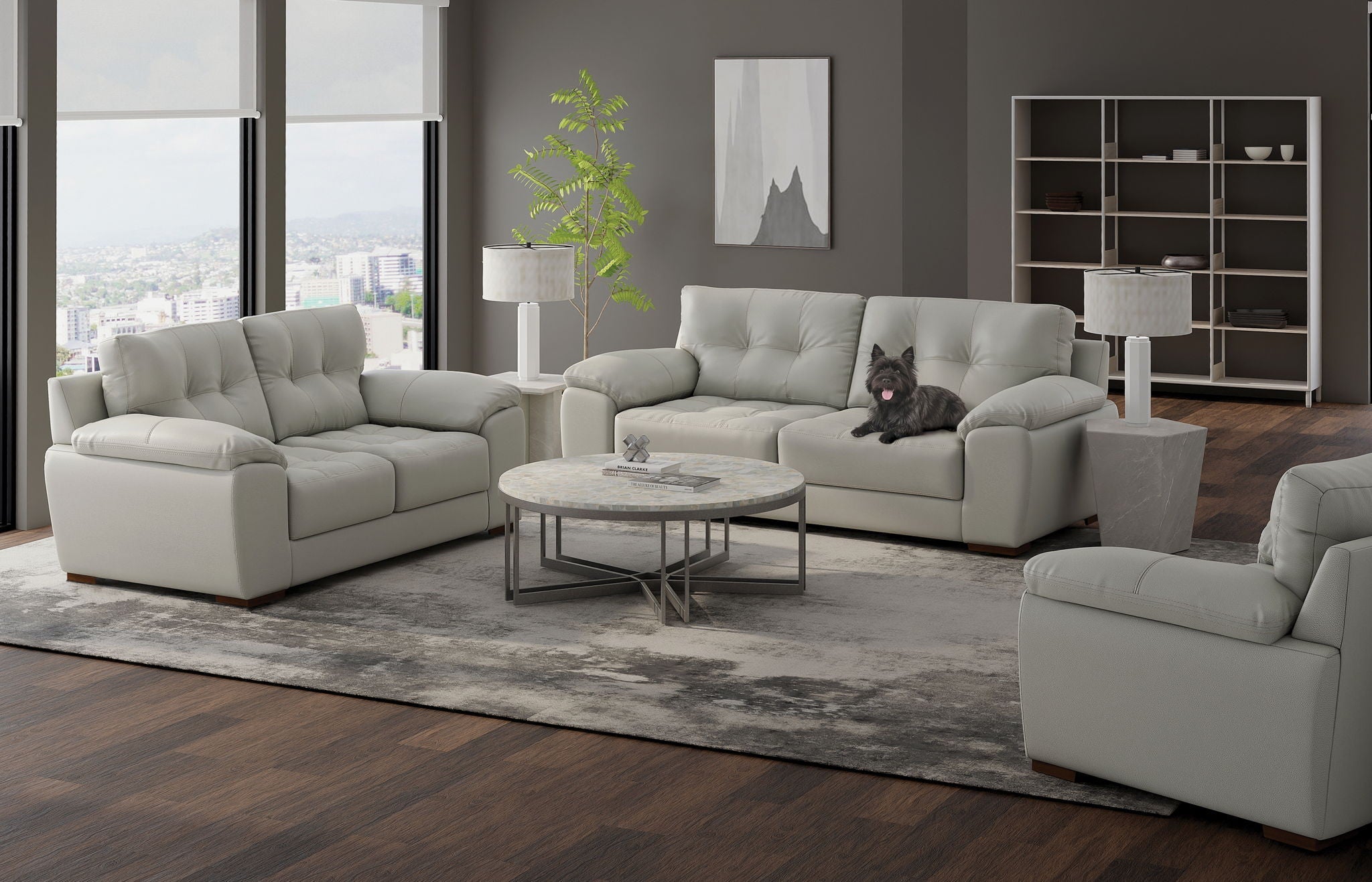Finn - Loveseat - Pebble