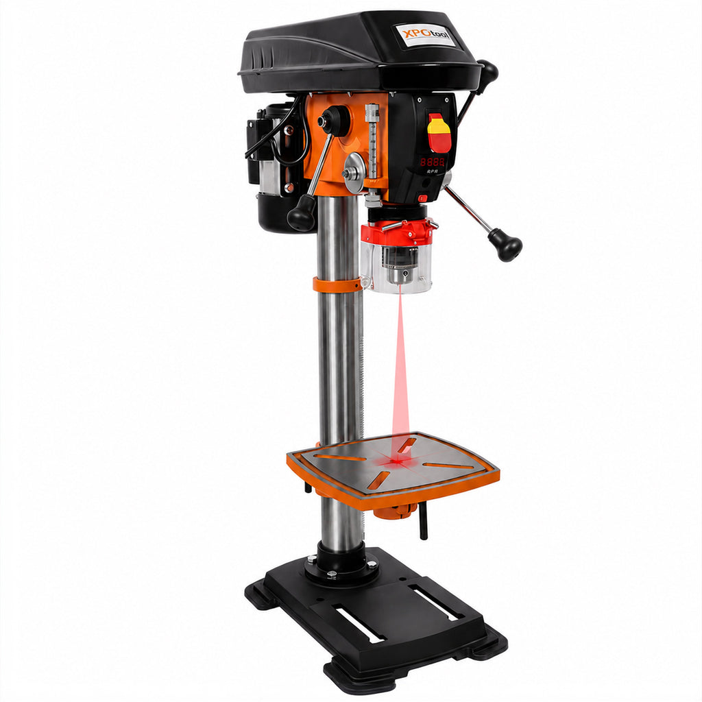 12" Swing Benchtop Drill Press with Laser & Digital Meter