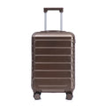 20 Inch ABS Hard Shell Travel Checked Luggage - Brown
