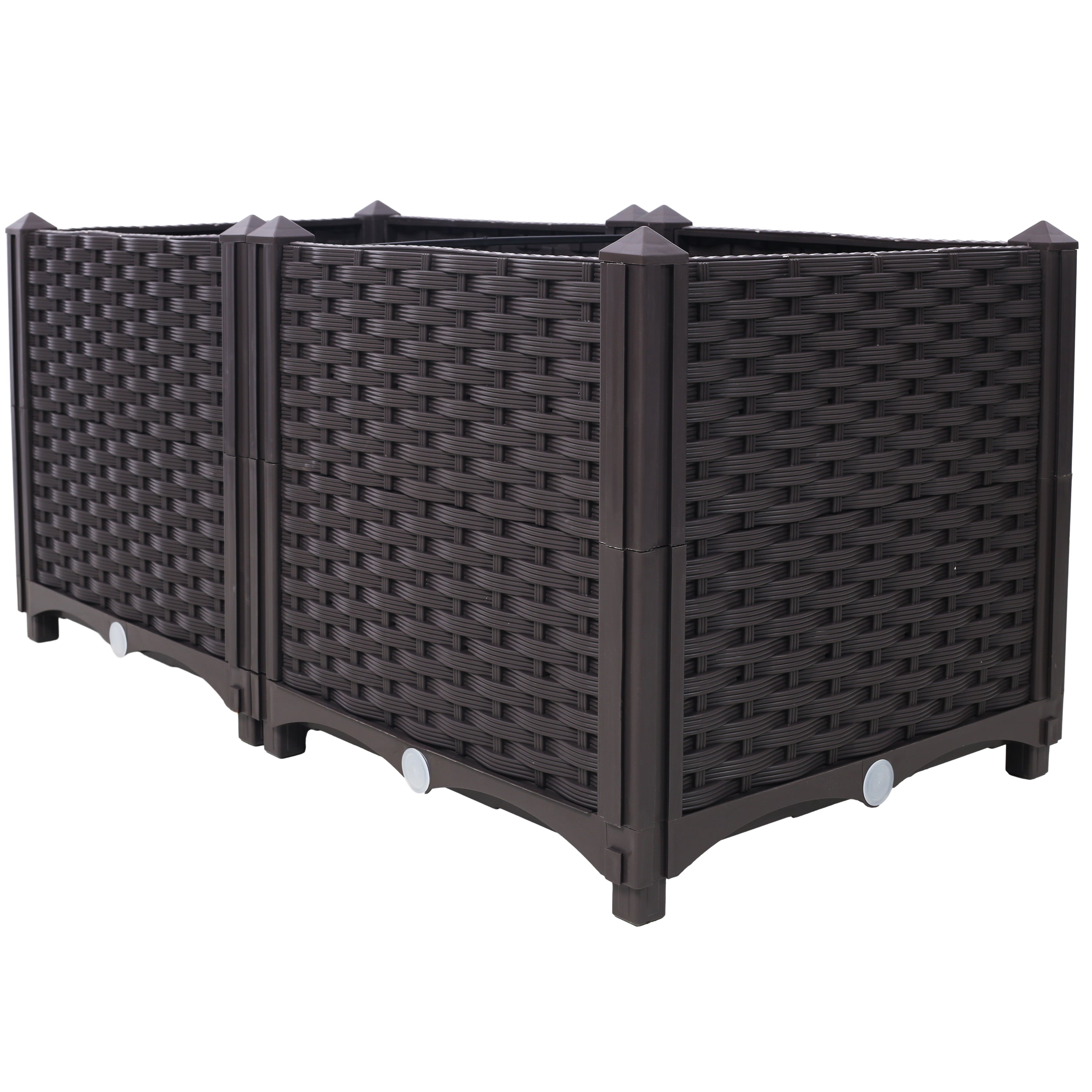 Deep Raised Garden Bed Plastic Planter Boxes