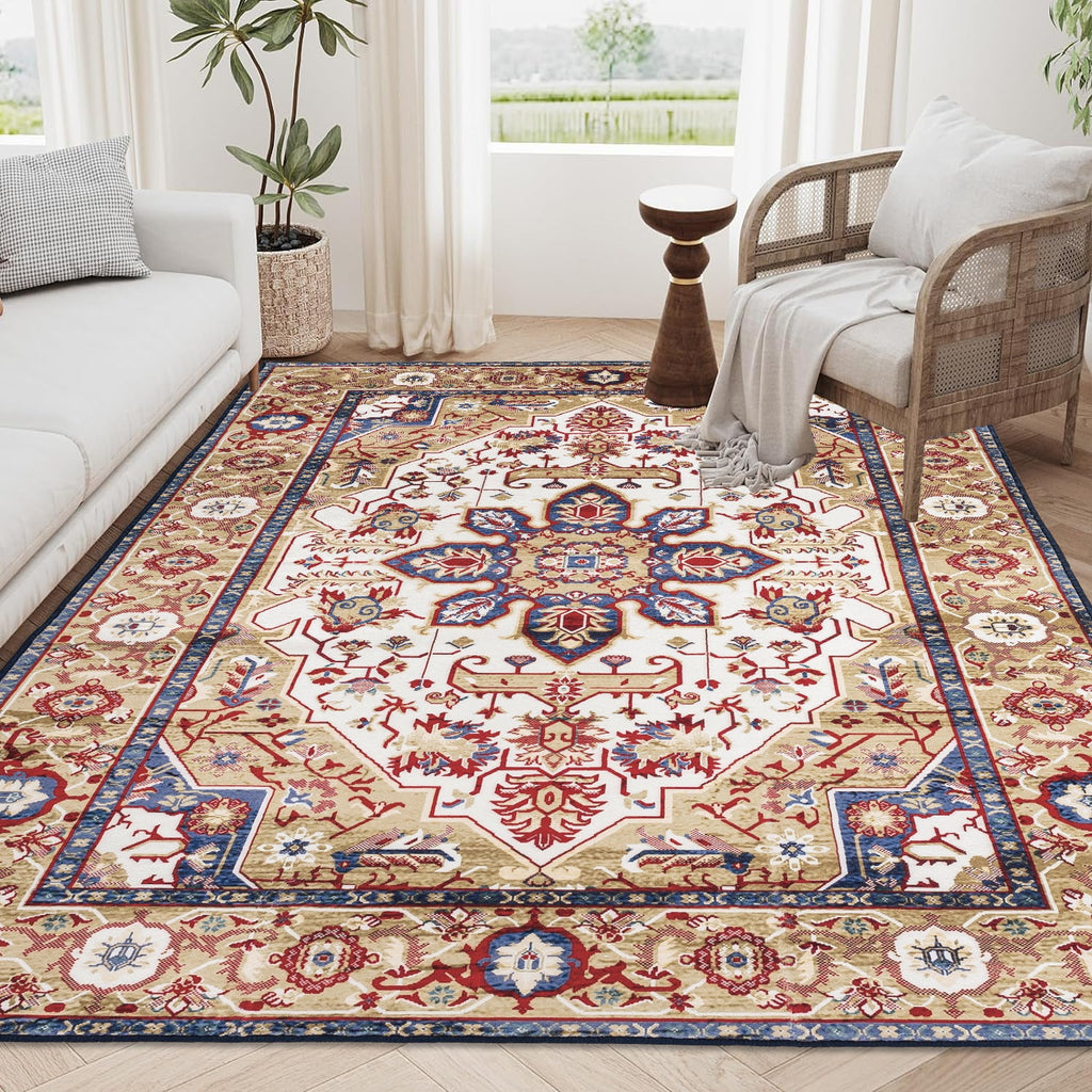 Vintage Bohemia Large Persian Non-slip Washable Area Rug