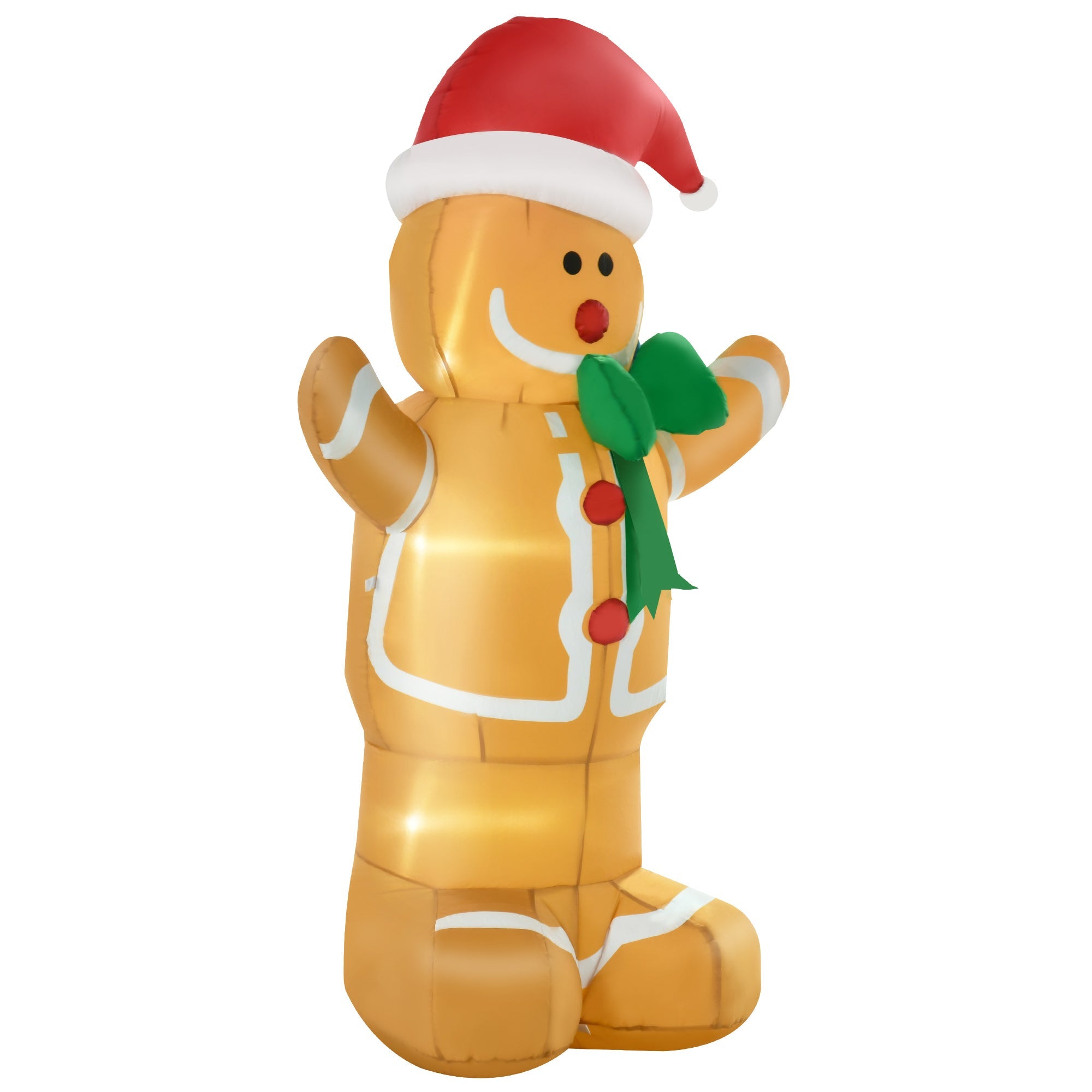 HOMCOM 6ft Christmas Inflatable Gingerbread Man
