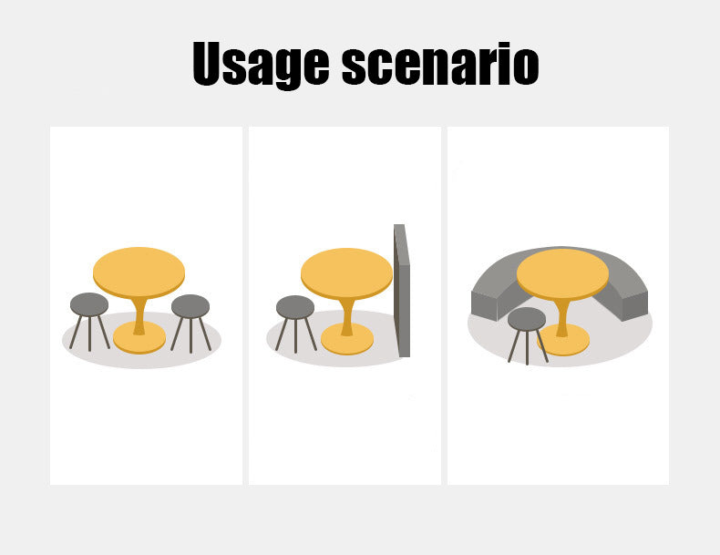 Walnut Round Table - Modern Dining Table