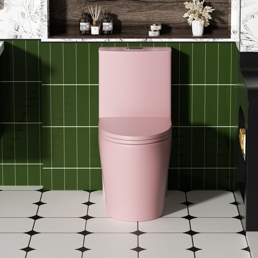 1 Piece Toilet With Tornado Flush, Dual Flush, And ADA Height Comfort Chair