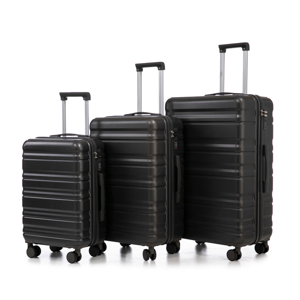 HIFINE TOURIST 20"/24"/28" 3-Piece Luggage Set in Dark Gray