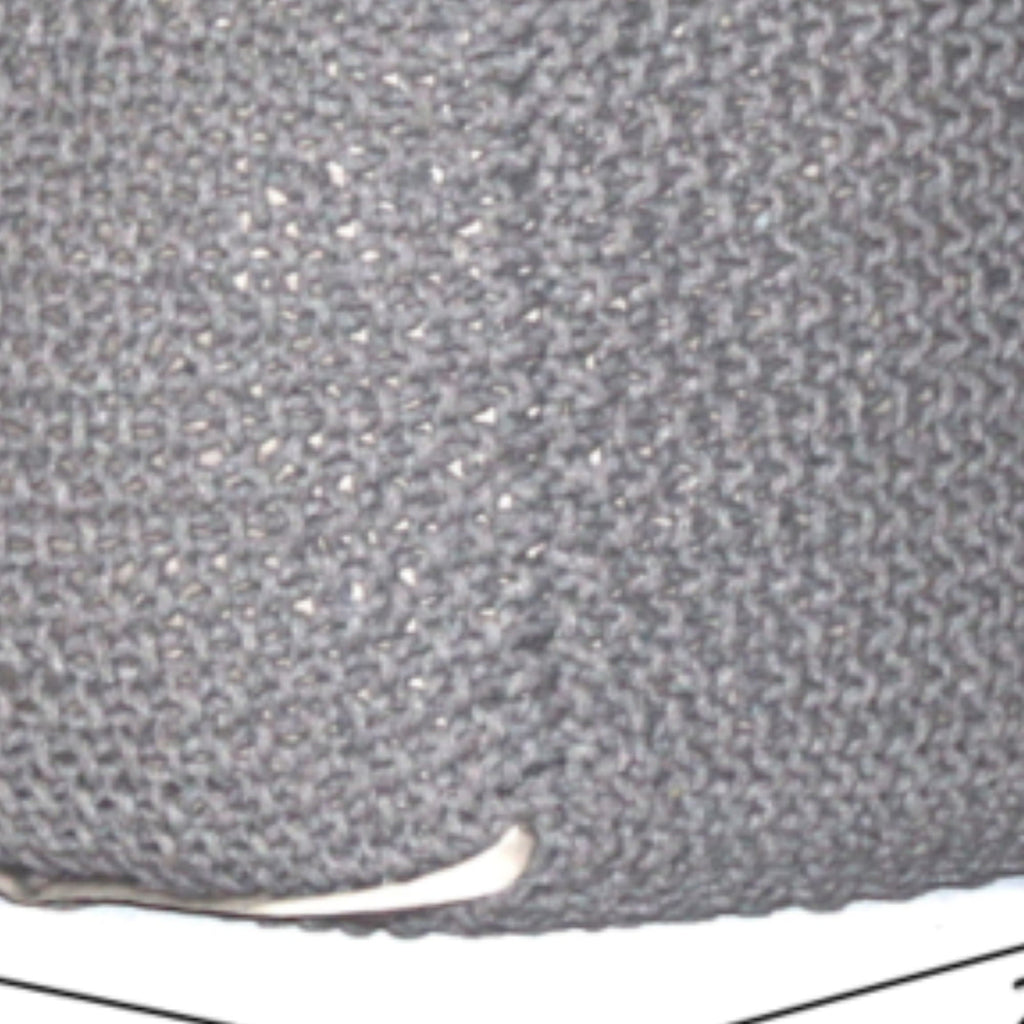 Semi Rounded Pouf, Cable Knitted, Perfect Seating