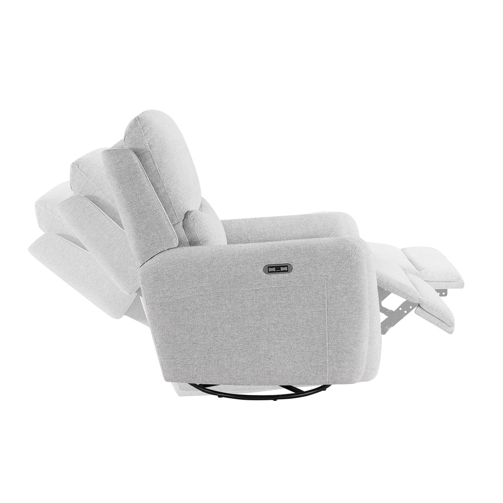 Dublin 30" Swivel Power Recliner Arm Chair Heathered