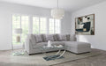 Cambria 4-piece Upholstered Modular Sectional Sofa Grey