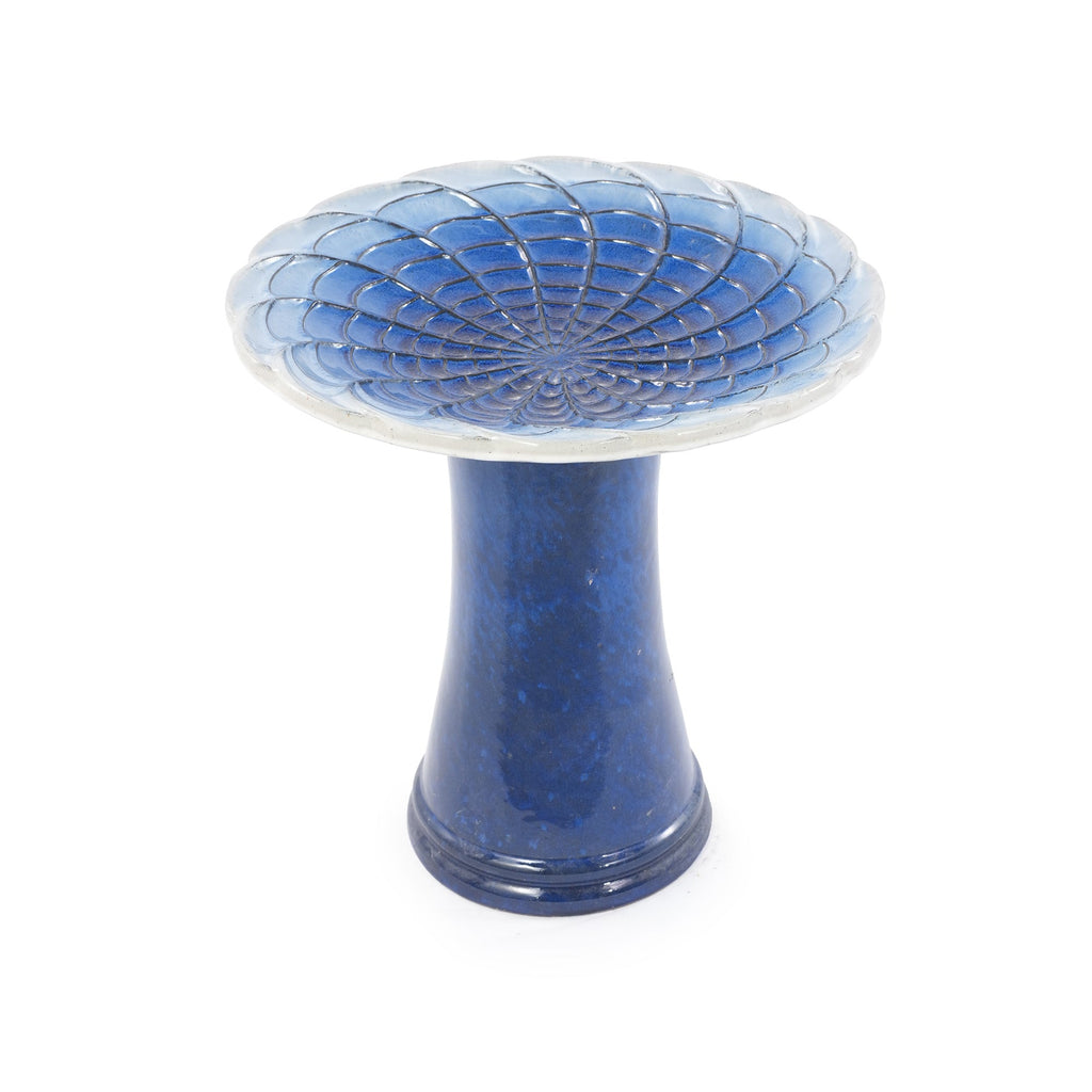 Handmade Glazed Ceramic Bird Bath