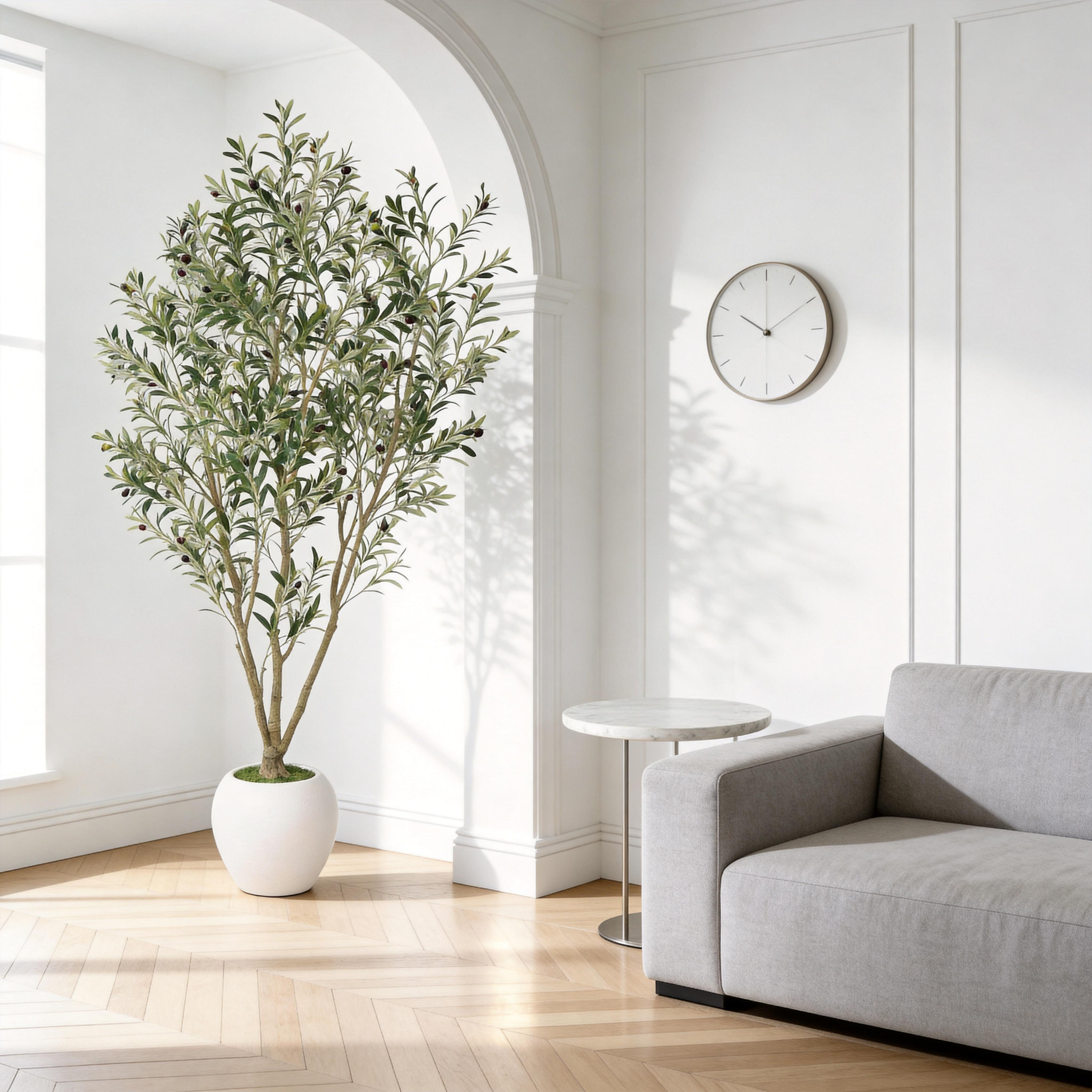 8FT Artificial Olive Tree With Big Decorative