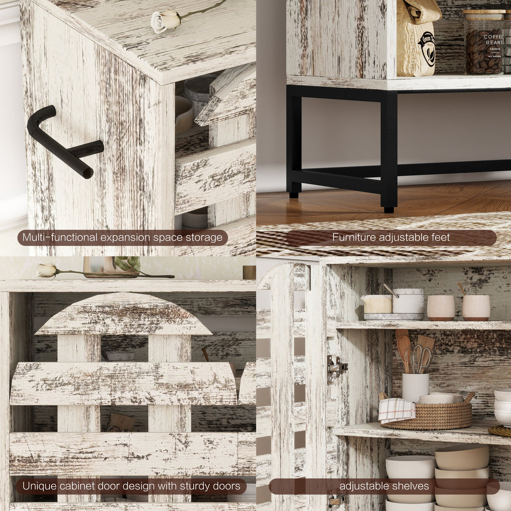 Farmhouse Sideboard Cabinet with Storage