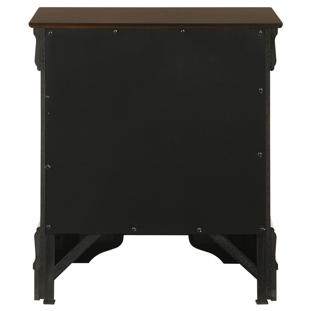 Demetra - 2 Drawer Nightstand - Cappuccino