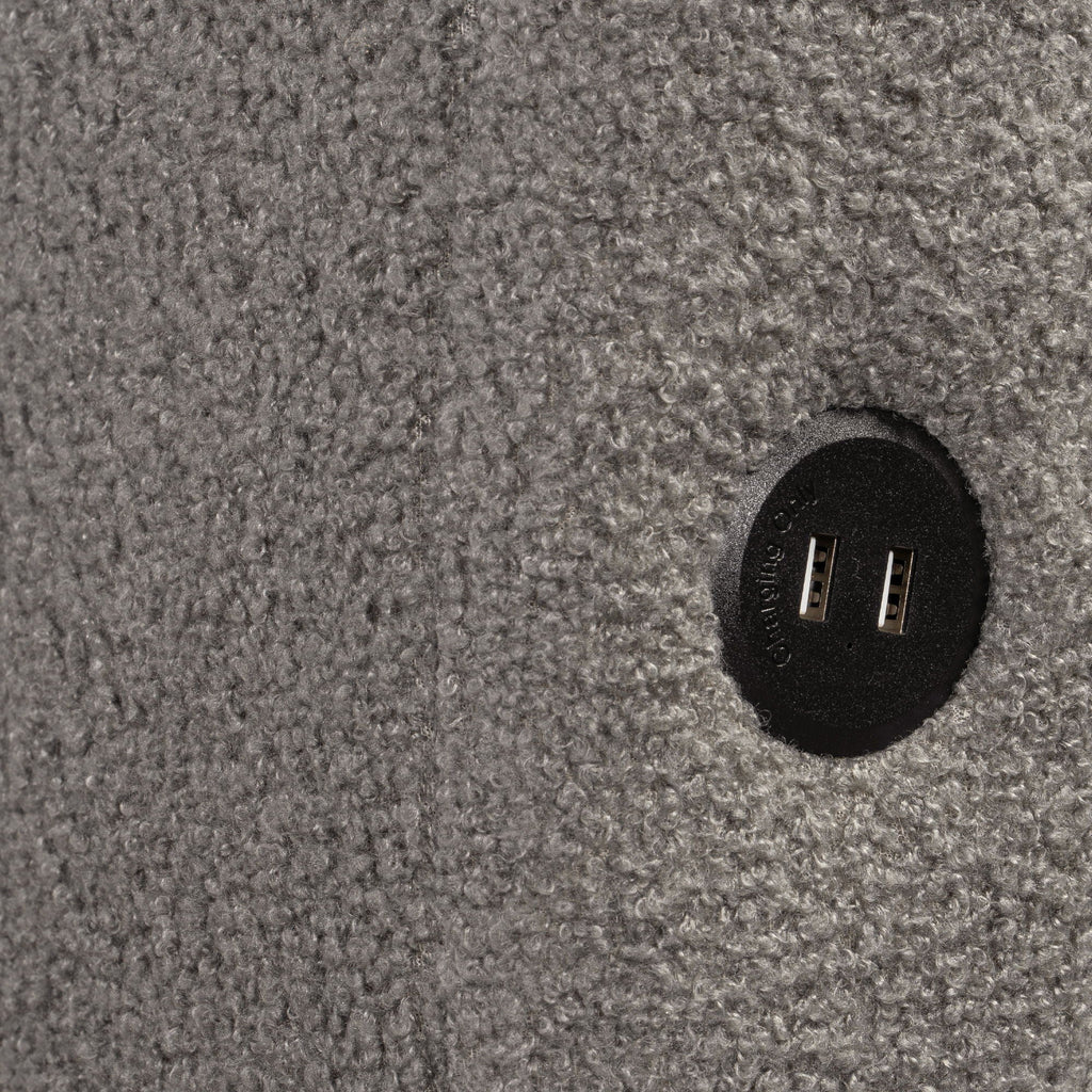 Upholstered Platform Bed With USB Charging