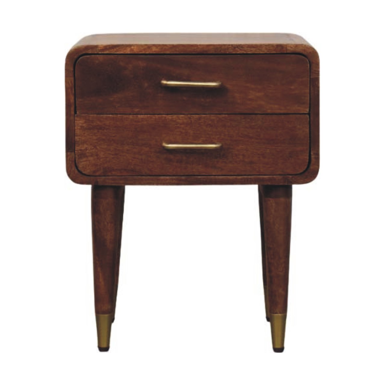 Solid Wood Astor 2-Drawer Nightstand