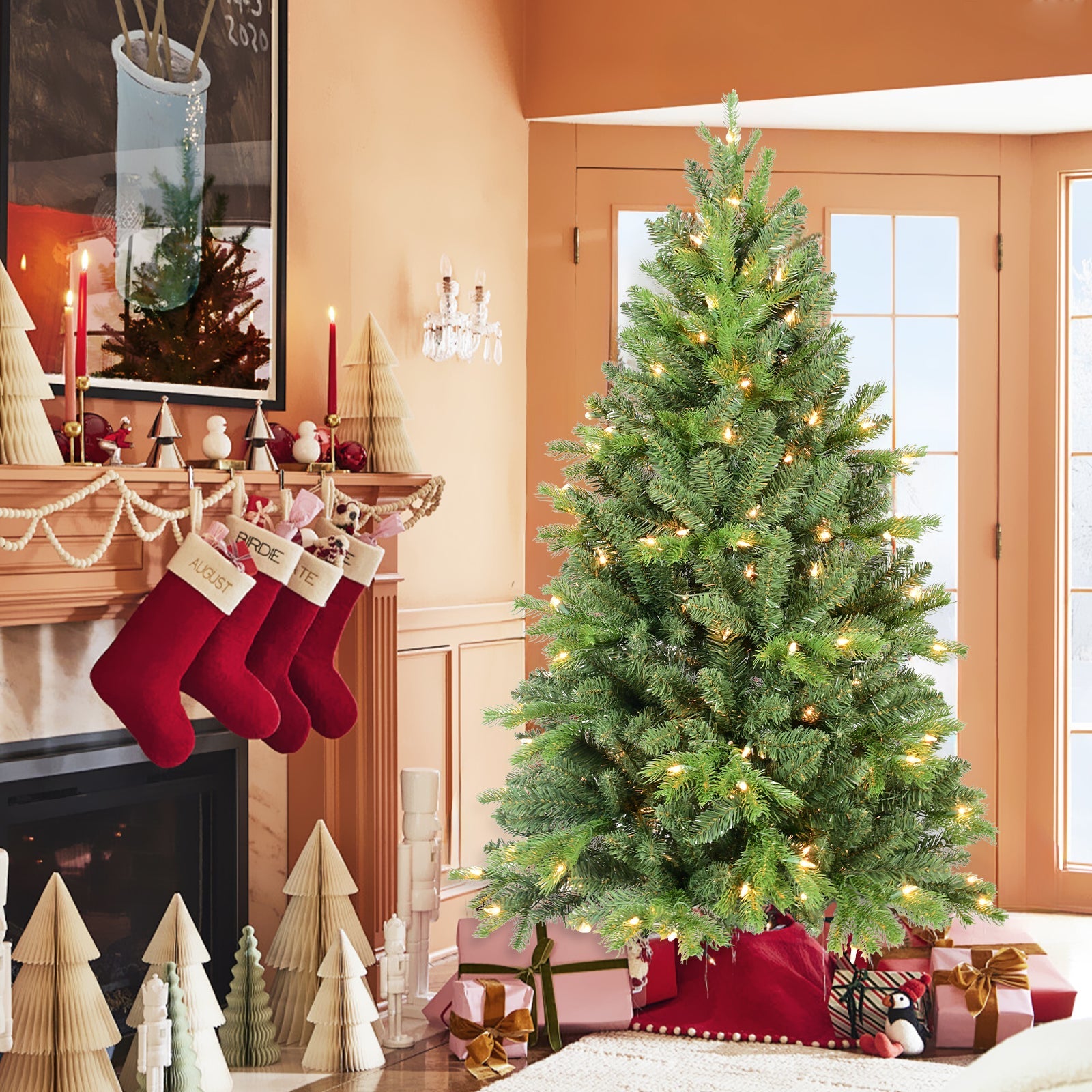 6FT Christmas Tree with 1032 PE+PVC Tips
