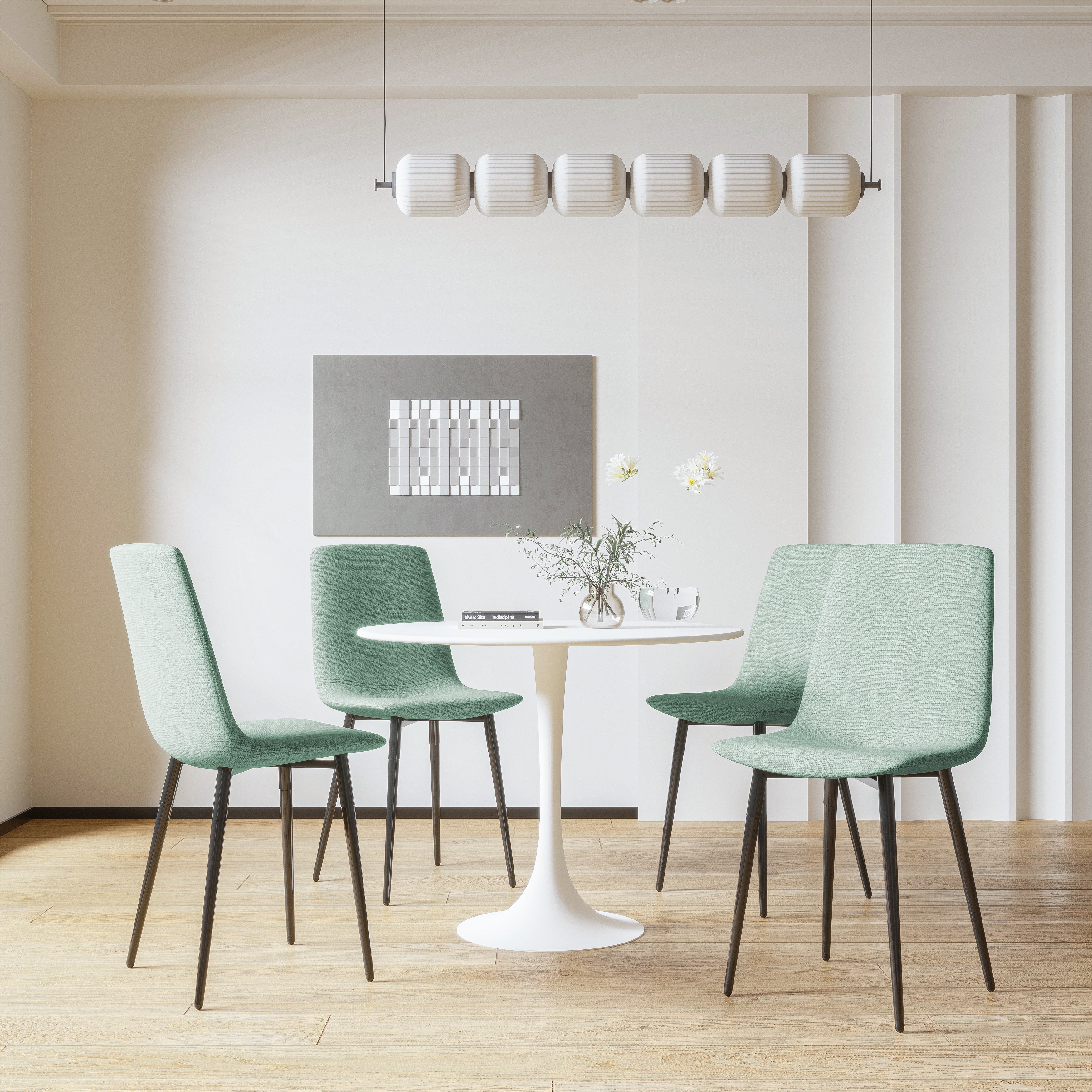 31.5" White Dining Table