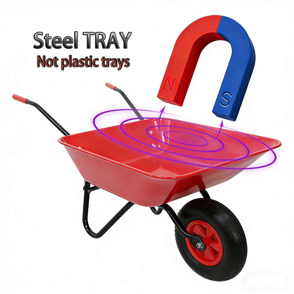 Steel Tray Wheel Barrow Trolley
