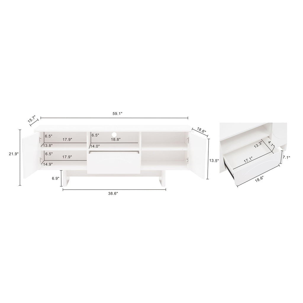 Ella - TV Stand With Adjustable Shelves