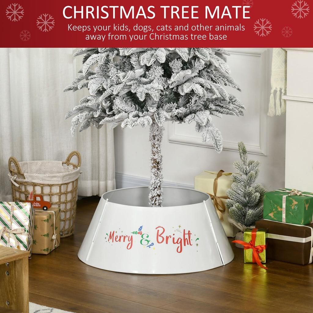 HOMCOM 26 Inch Christmas Tree Collar Ring, Stand Cover for Decor