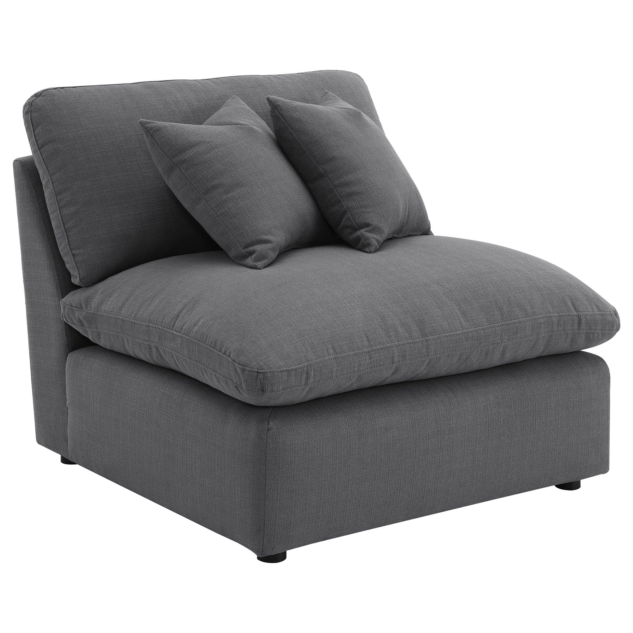 Hobson 5-piece Upholstered Modular Sectional Sofa Charcoal