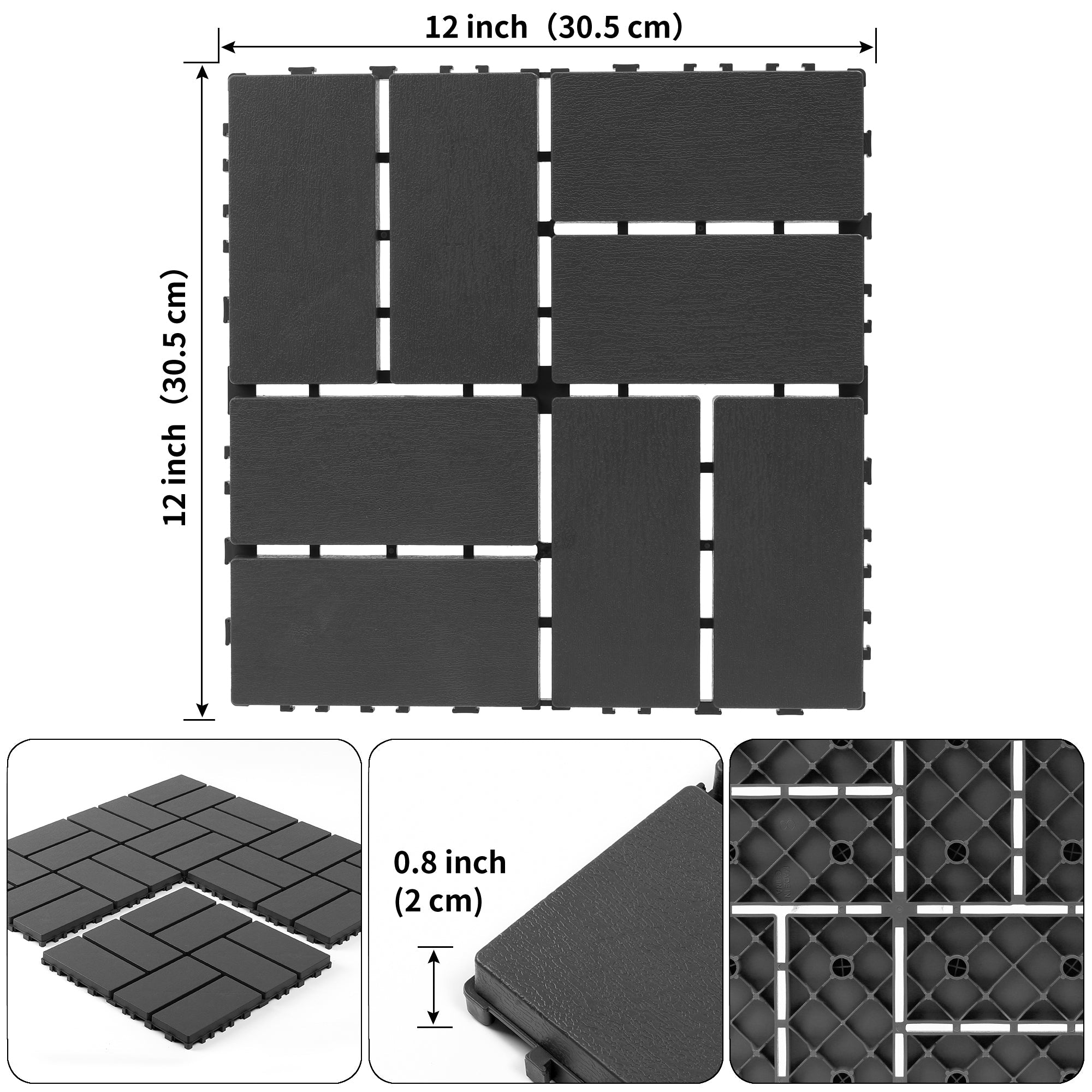 Plastic Interlocking Decking Tiles - Perfect for Any Outdoor Space