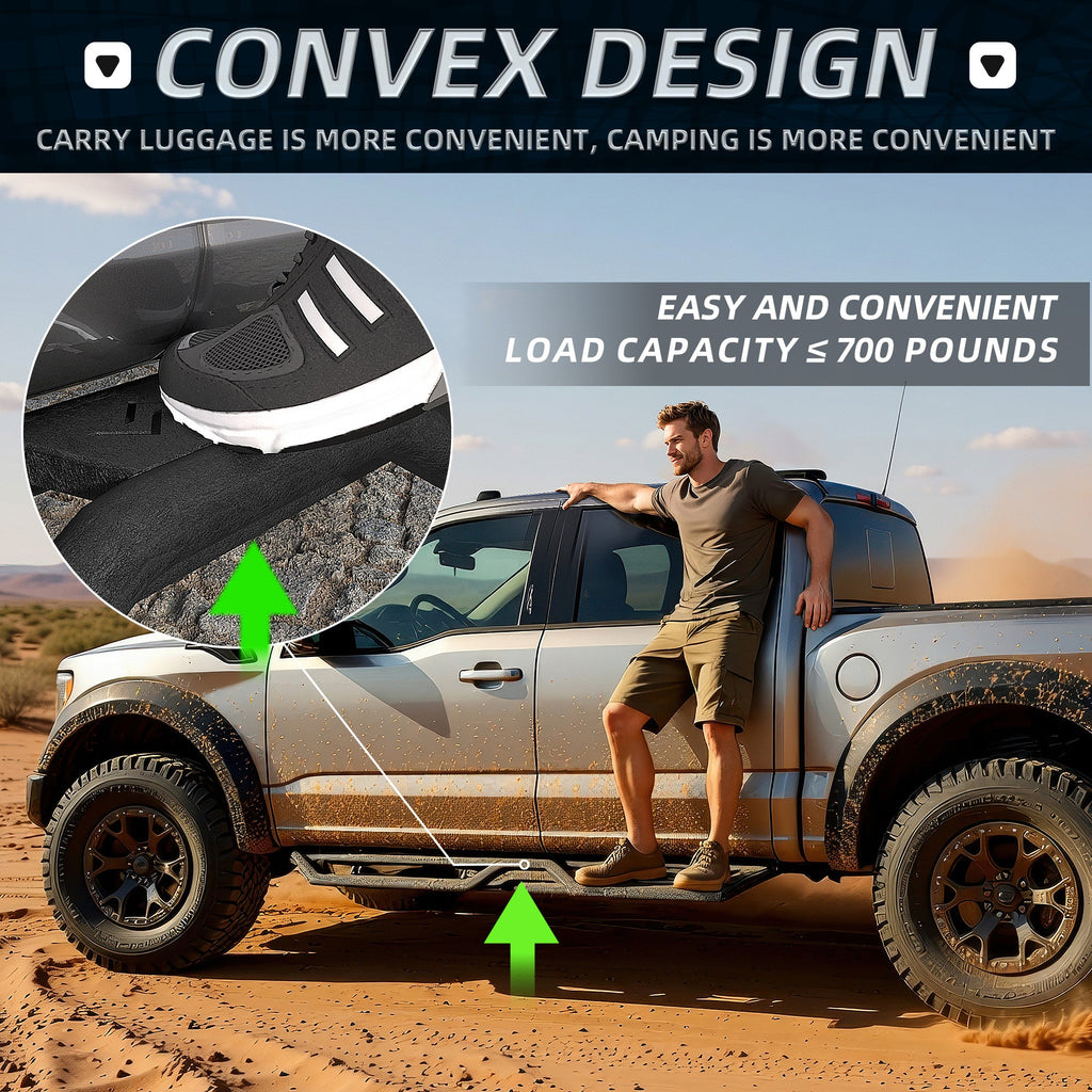 6" Running Boards Side Steps For 2015-2026 Ford F-150 Super Crew Cab
