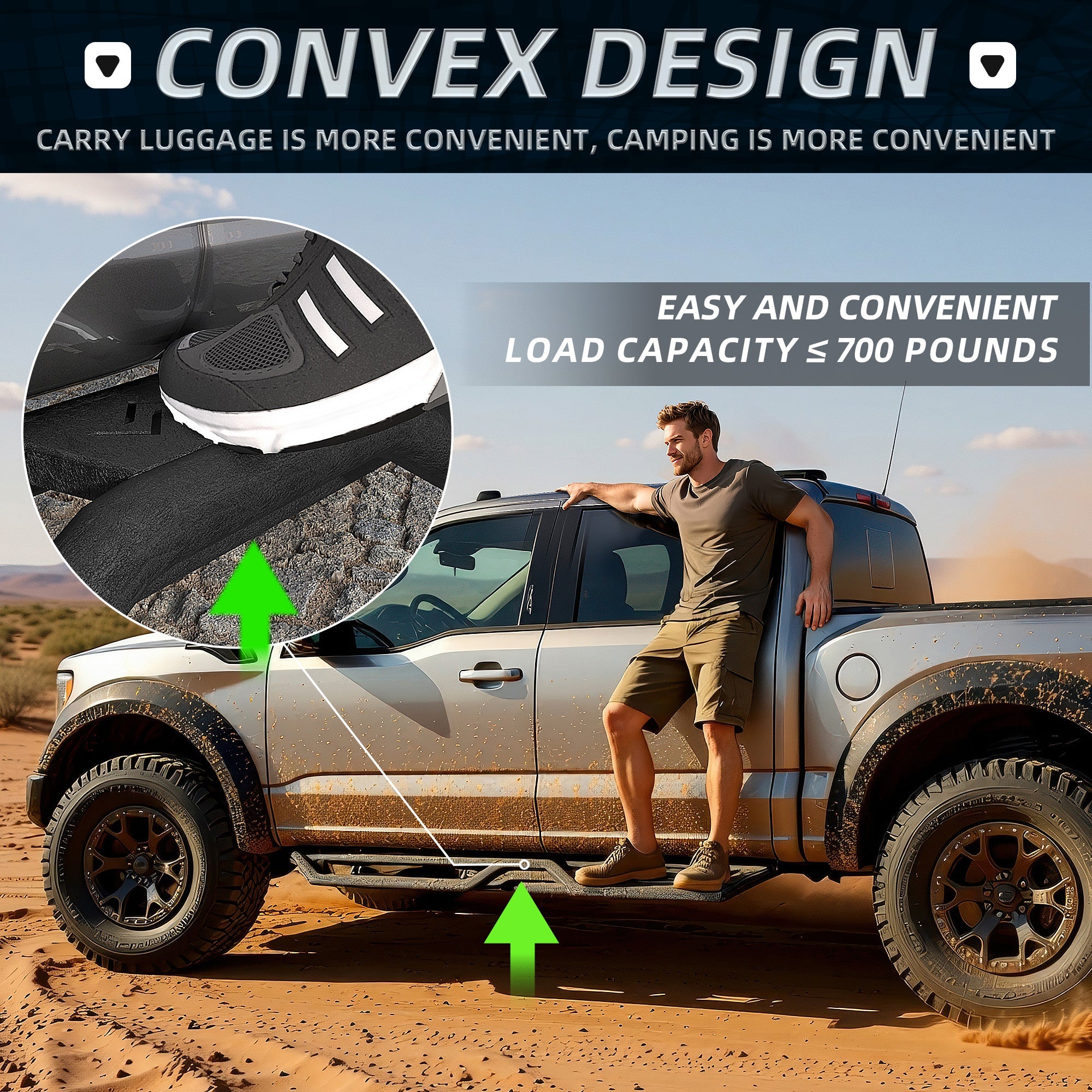 6" Running Boards Side Steps For 2015-2026 Ford F-150 Super Crew Cab