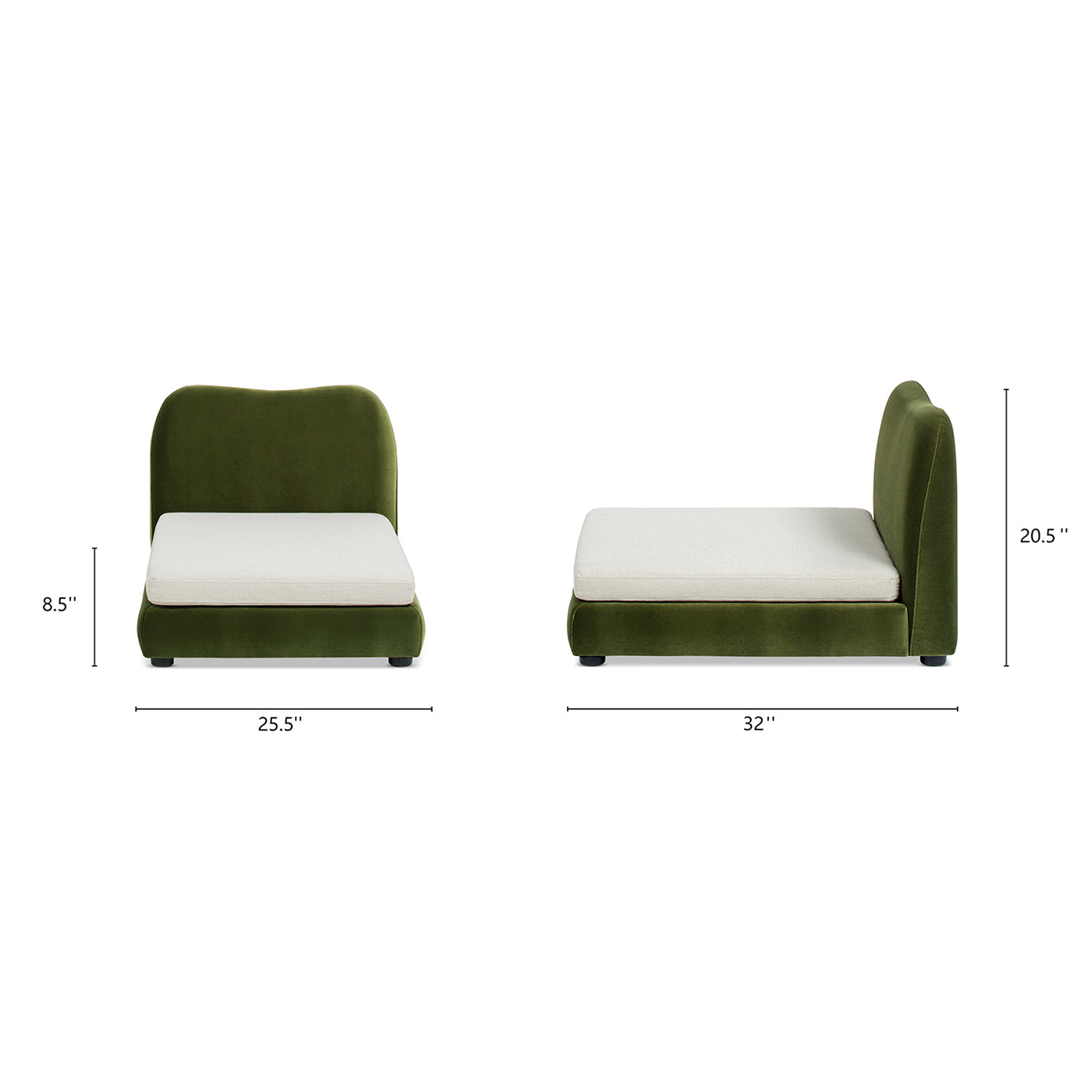 Roman Upholstered Modern Pet Bed