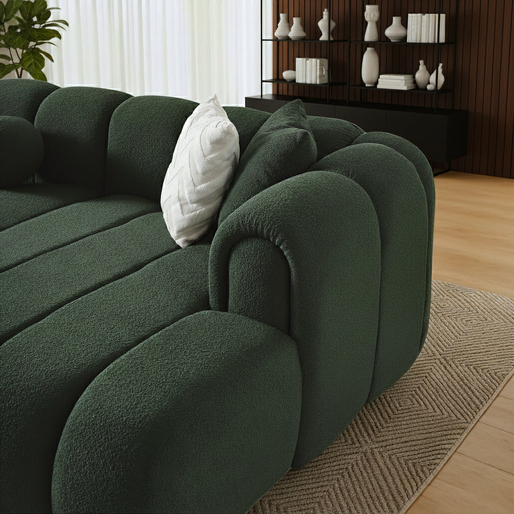 Beatrice Modern Tufted Dark Sectional