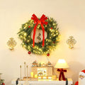 Christmas Wreath for Front Door with LED Lights