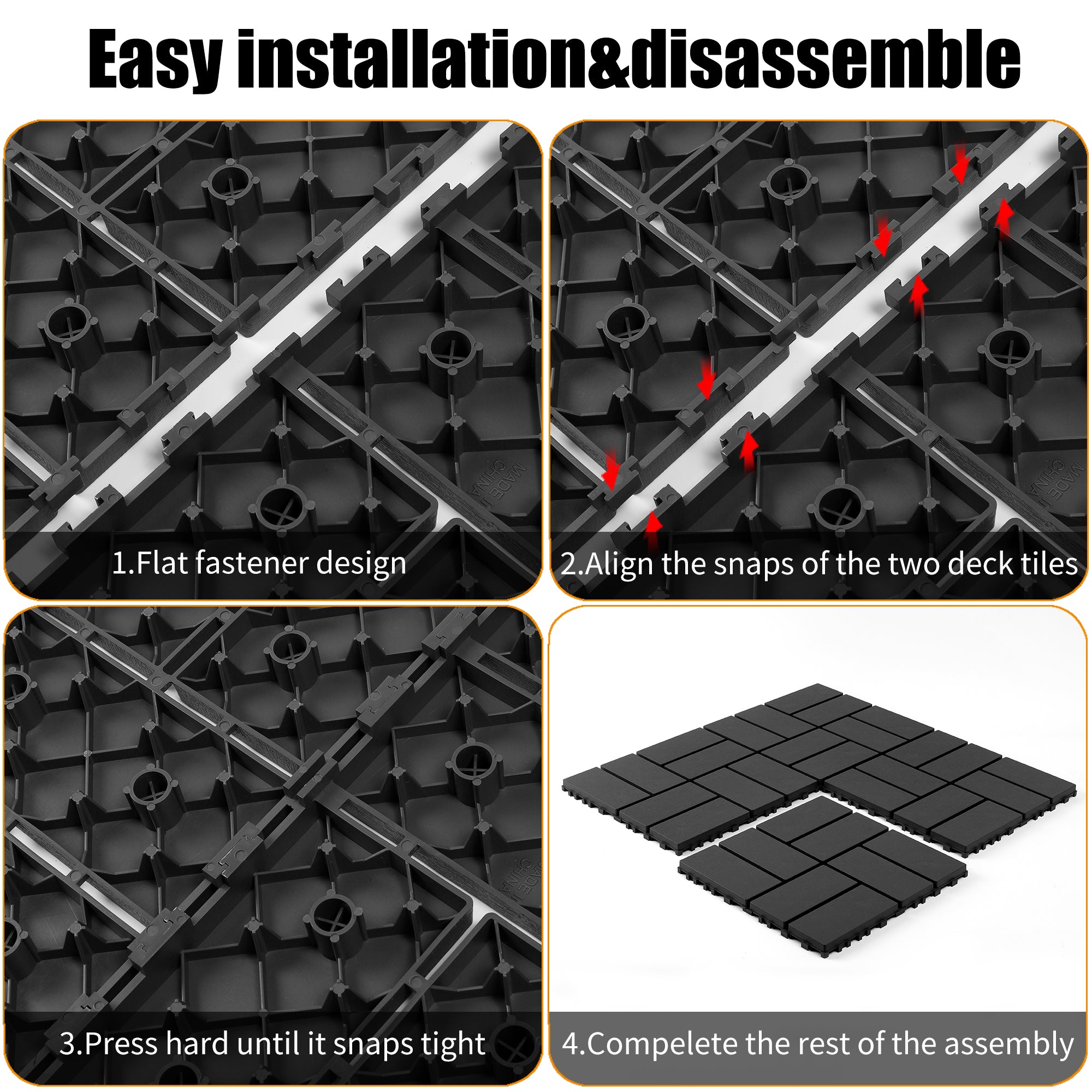 Plastic Interlocking Decking Tiles - Perfect for Any Outdoor Space