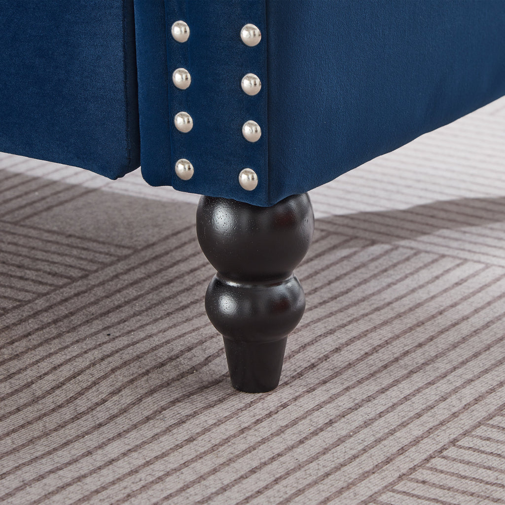 64.5'' Modern Velvet Chaise Lounge