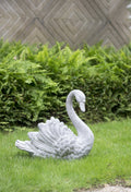 16.5x9x15.5" Mgo Swan Planter