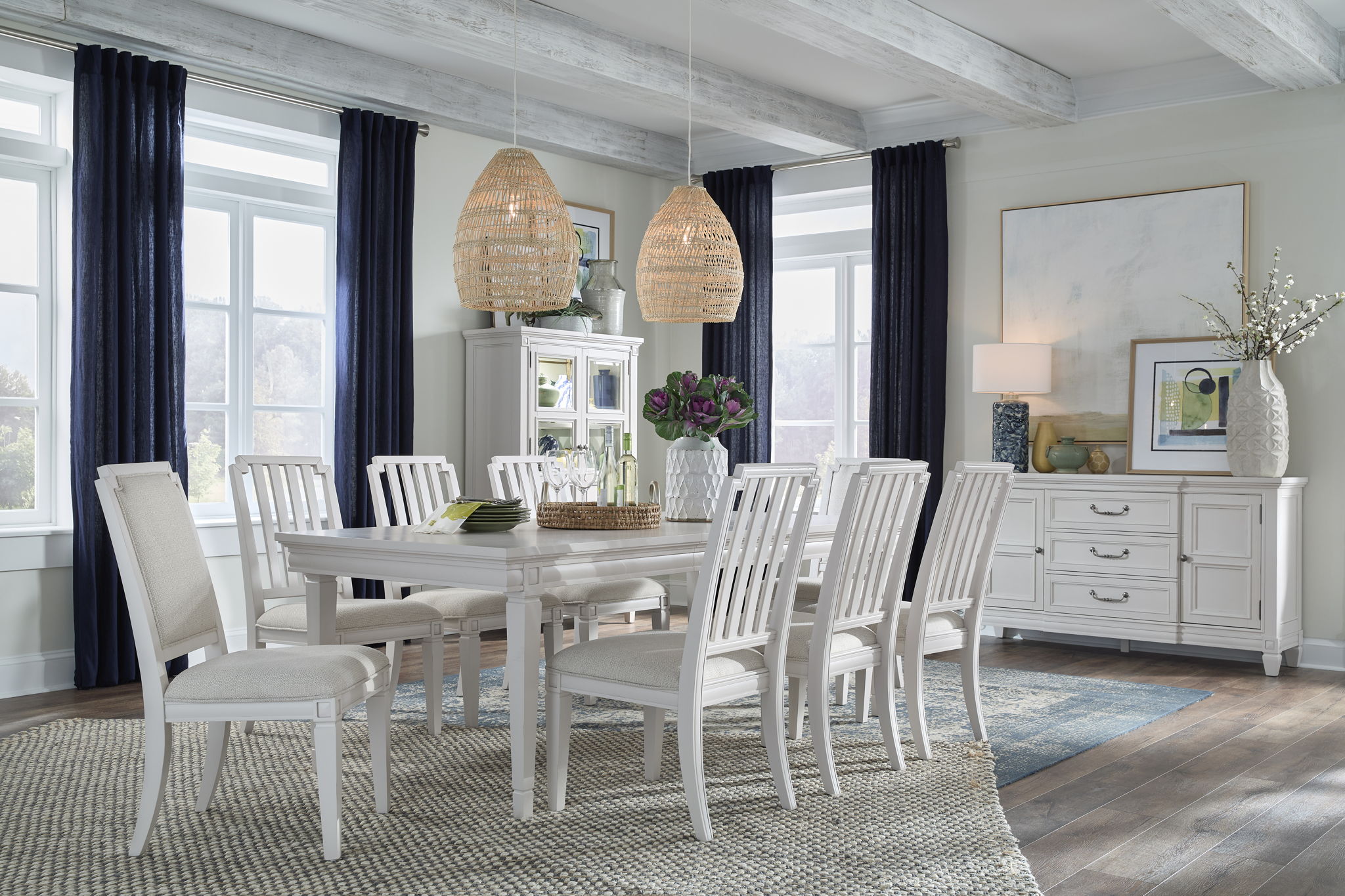 Willowbrook - Display Cabinet - Egg Shell White